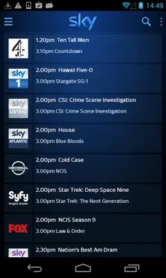 Sky Go android App screenshot 6